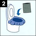 簡易トイレ使用方法イラスト02